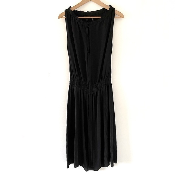 Theory Ritah Classic Georgette Silk Midi Dress 2 - Picture 5 of 11